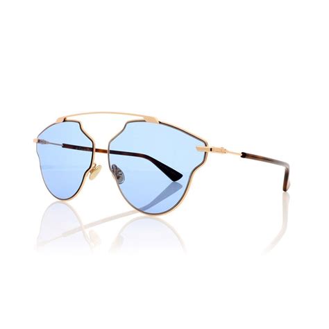 Punk goggle glasses Dior Blue in Metal 